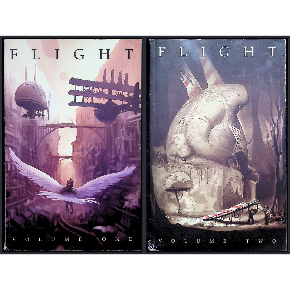Villard Comic Lot Flight Anthology Vol 1 & 2 # Kazu Kibuishi Reader Copies